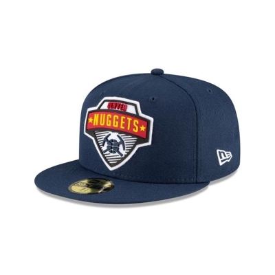 Blue Denver Nuggets Hat - New Era NBA Tip Off Edition 59FIFTY Fitted Caps USA5790612